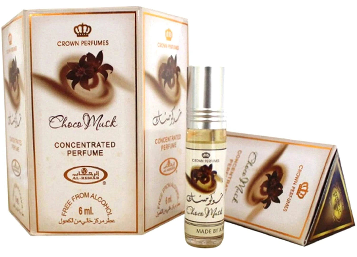 Choco Musk | Roll On Concentrated Oil | 6ml | Al Rehab | Crown Perfumes