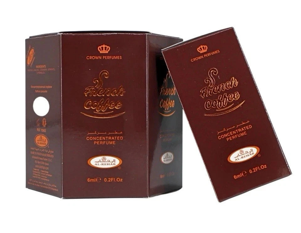 French Coffee | Roll On Concentrated Oil | 6ml | Al Rehab | Crown Perfumes