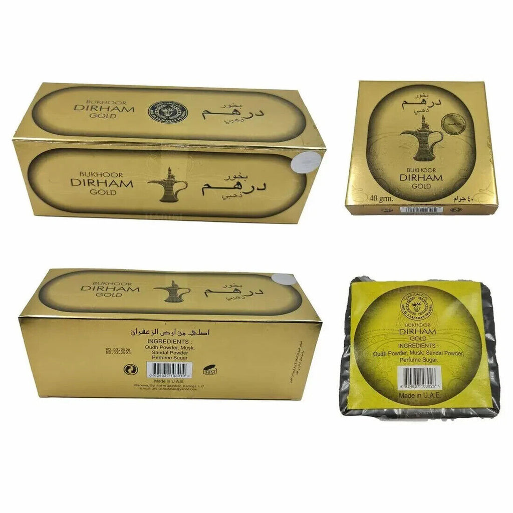 Dirham Gold | Bukhoor Bar | 40g | Ard Al Zaafaran